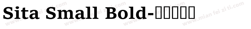 Sita Small Bold字体转换